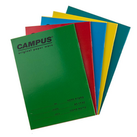 מחברת סיכה כריכת קרטון צבעונית  CAMPUS A5 במגוון סוגים