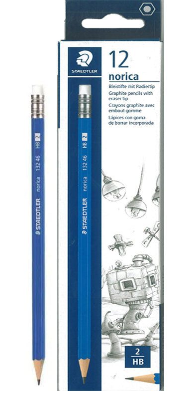 מארז  12 עפרונות כולל מחק  STAEDTLER NORICA