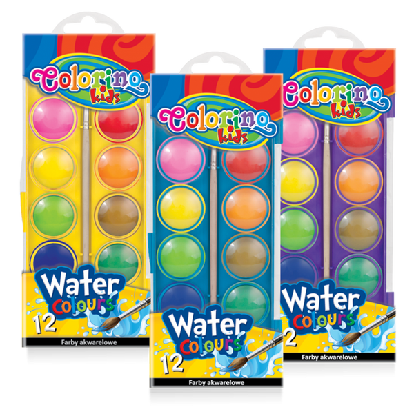 12 צבעי מים COLORINO