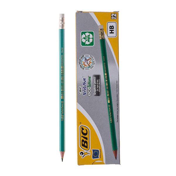 עפרון ירוק עם מחק BIC