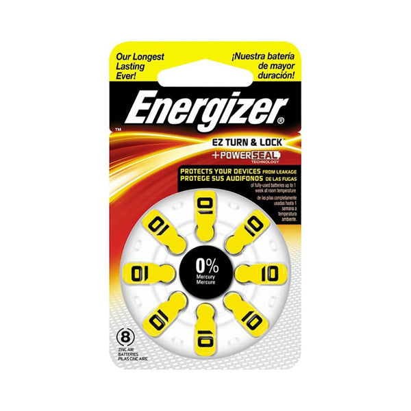 מארז 8 סוללות למכשיר שמיעה ENERGIZER 10AIR