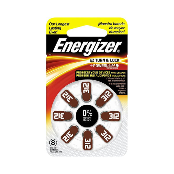 מארז 8 סוללות למכשיר שמיעה ENERGIZER 312AIR