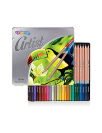 צבעי עפרון בקופסת פח 12/24/36 יחידות COLORINO