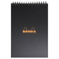 פנקס ספירל כריכת פלסטיק RHODIA A4/A5/A6