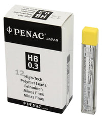 עופרת HB במגוון עוביים מארז 12 יחידות PENAC