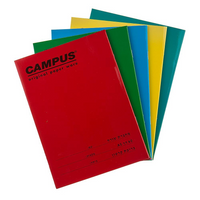 מחברת סיכה כריכת קרטון צבעונית  CAMPUS A5 במגוון סוגים